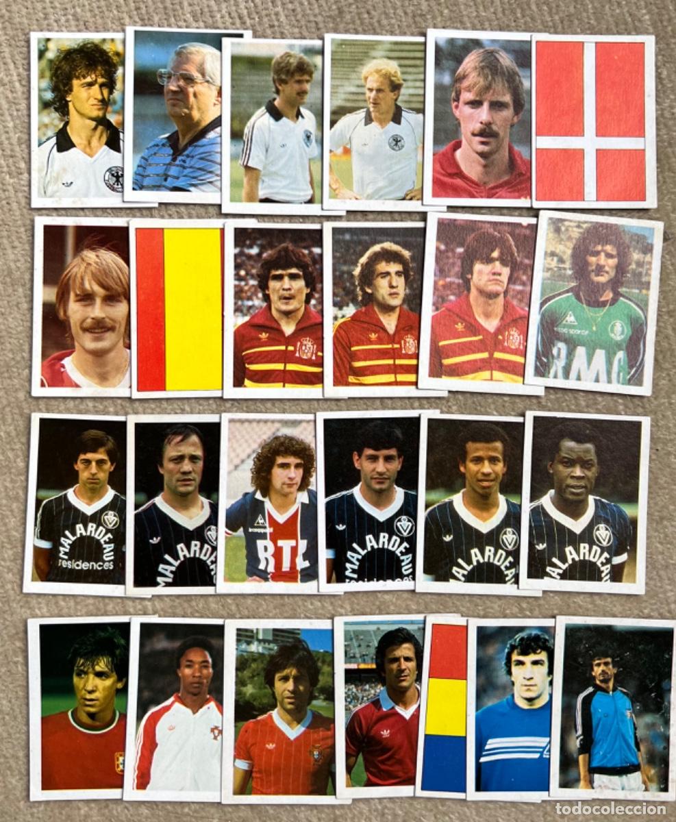 Cartes &agrave; collectionner de Football: Lote de 25 cromos diferentes del &Aacute;lbum Eurocopa 1984 (84) - Editorial Fans - Futbol