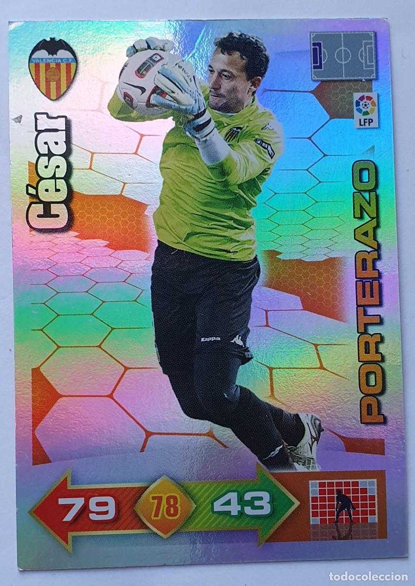 Fu&szlig;ball-Sticker: Porterazo C&Eacute;SAR (Valencia) - PANINI Adrenalyn XL La Liga 2010-11