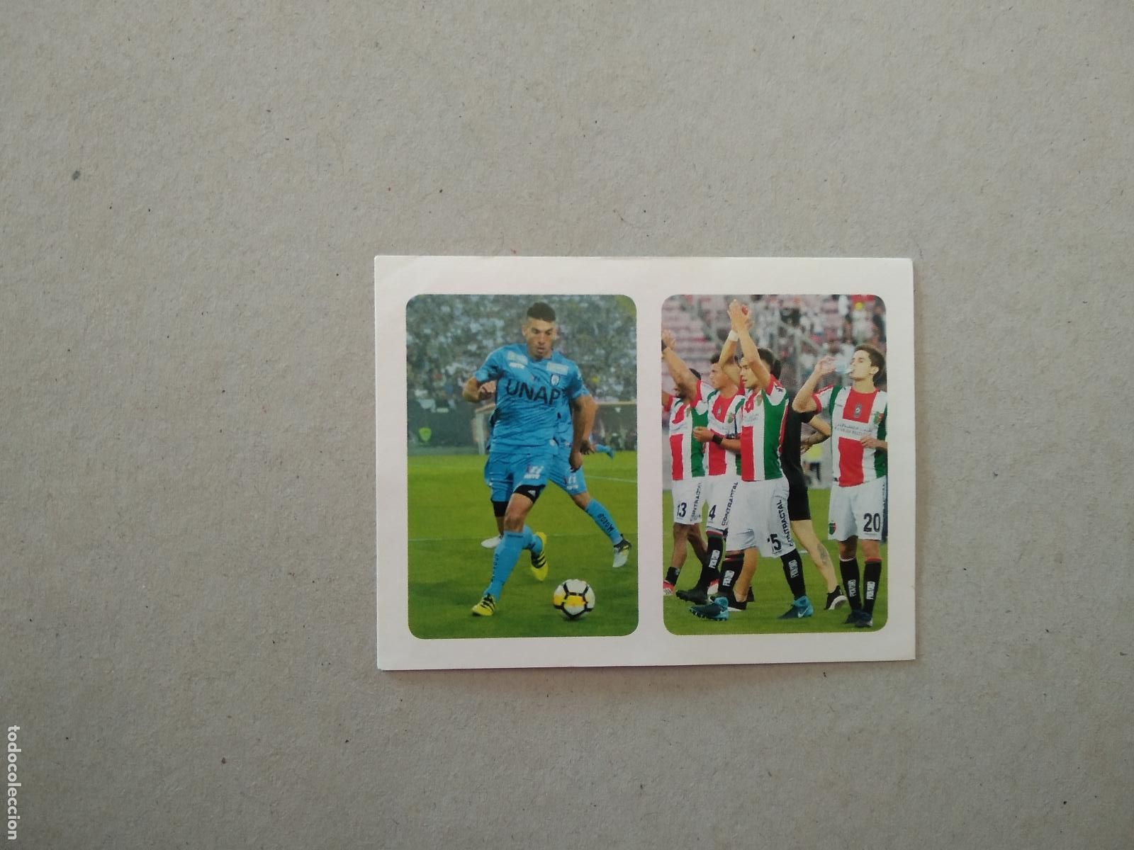 Cromos de F&uacute;tbol: 7 DEPORTES IQUIQUE / PALESTINO CROMO FUTBOL PANINI LIGA CHILE 2018 CAMPEONATO NACIONAL SCOTIABANK