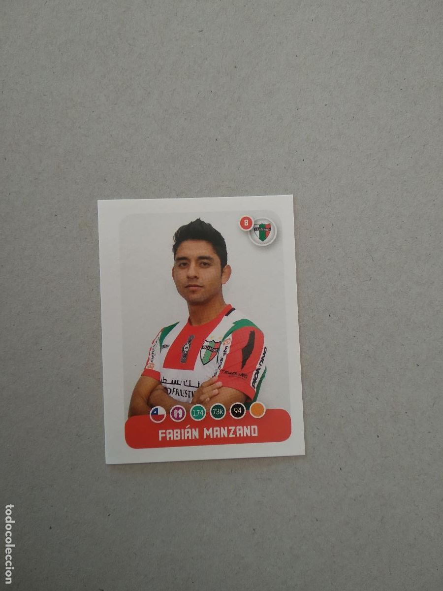 Cromos de F&uacute;tbol: 175 FABIAN MANZANO PALESTINO CROMO FUTBOL PANINI LIGA CHILE 2018 CAMPEONATO NACIONAL SCOTIABANK