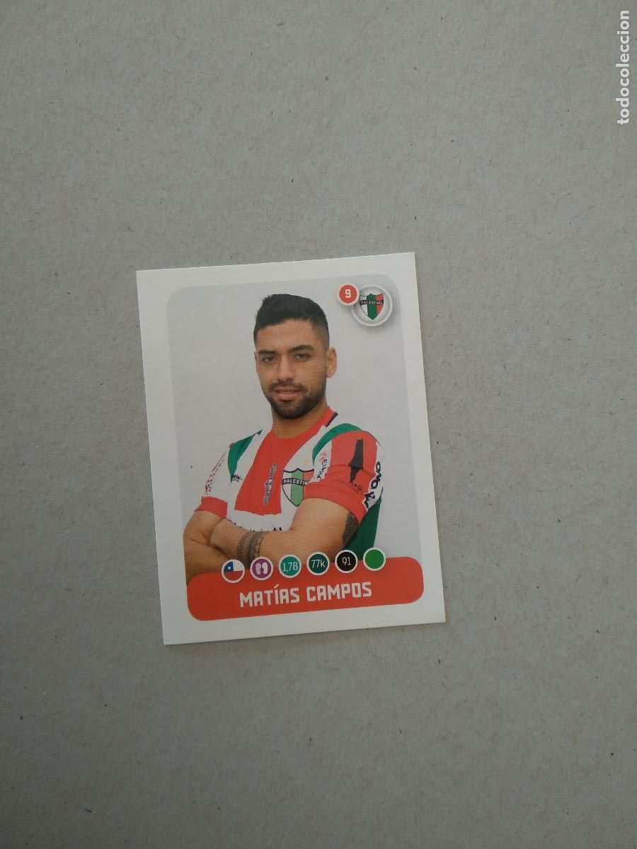 Cromos de F&uacute;tbol: 179 MATIAS CAMPOS PALESTINO CROMO FUTBOL PANINI LIGA CHILE 2018 CAMPEONATO NACIONAL SCOTIABANK