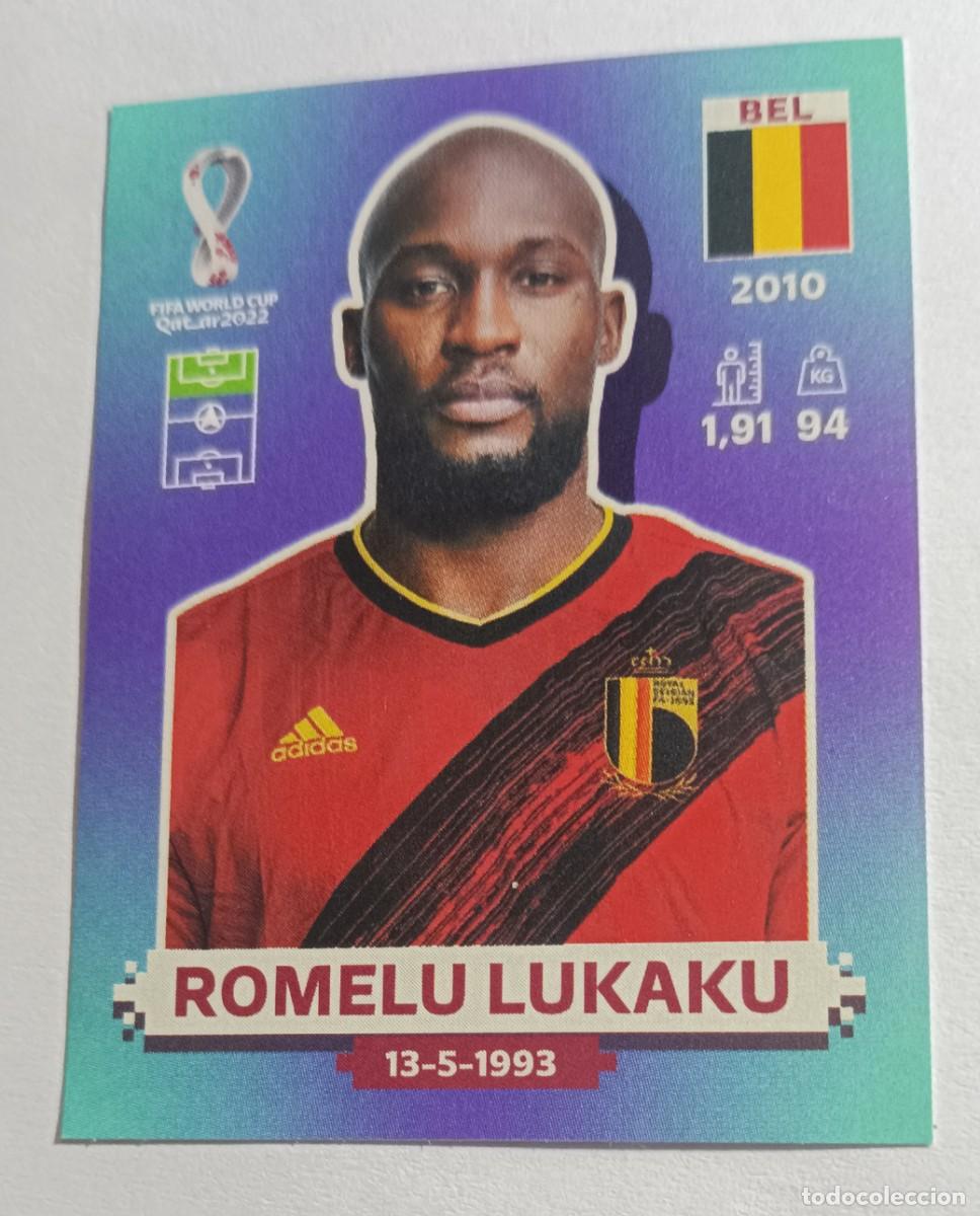 Cromos de F&uacute;tbol: BEL19 ROMELU LUKAKU BELGICA BEL 19 FIFA WORLD CUP MUNDIAL QATAR 2022 22 STICKER PANINI