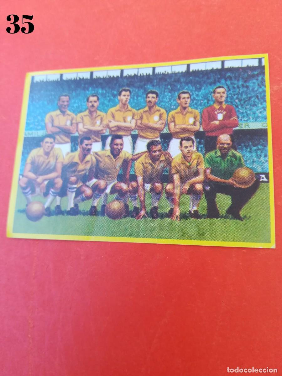 Cromos de F&uacute;tbol: Cromo n.35 f&uacute;tbol en acci&oacute;n - danone - 1982 - sin pegar