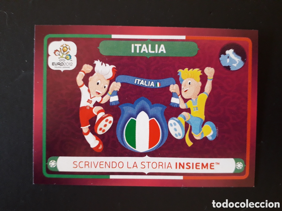 Fu&szlig;ball-Sticker: BANDERA N&deg; 39 ITALIA EURO 2012, VERSI&Oacute;N ALEMANA SIN PEGAR PEDIDO M&Iacute;NIMO 3&euro;.