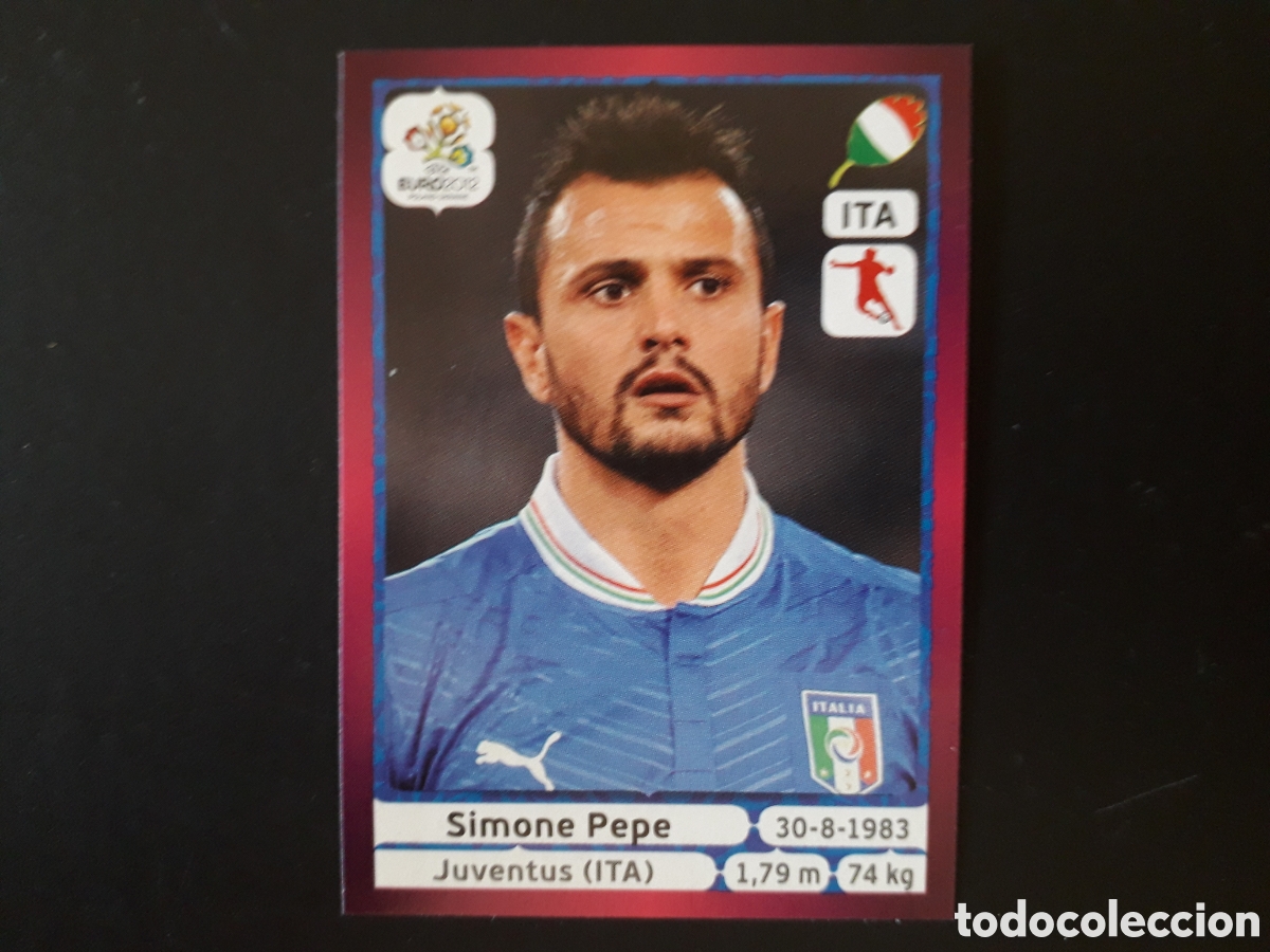 Fu&szlig;ball-Sticker: SIMEONE PEPE N&deg; 330 ITALIA EURO 2012, VERSI&Oacute;N ALEMANA SIN PEGAR PEDIDO M&Iacute;NIMO 3&euro;