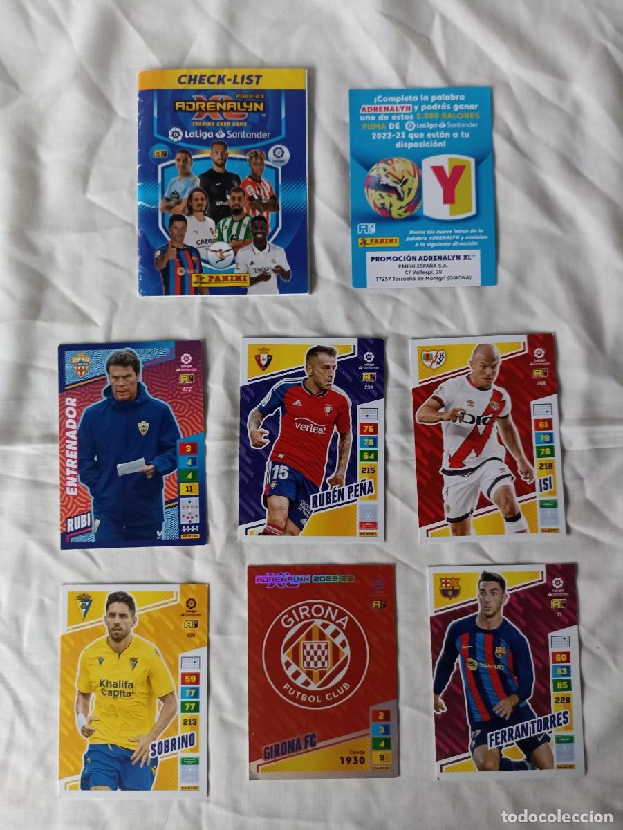 Football Stickers: Lote 6 cromos f&uacute;tbol Liga Santander 2022-2023 Adrenalyn XL (B)