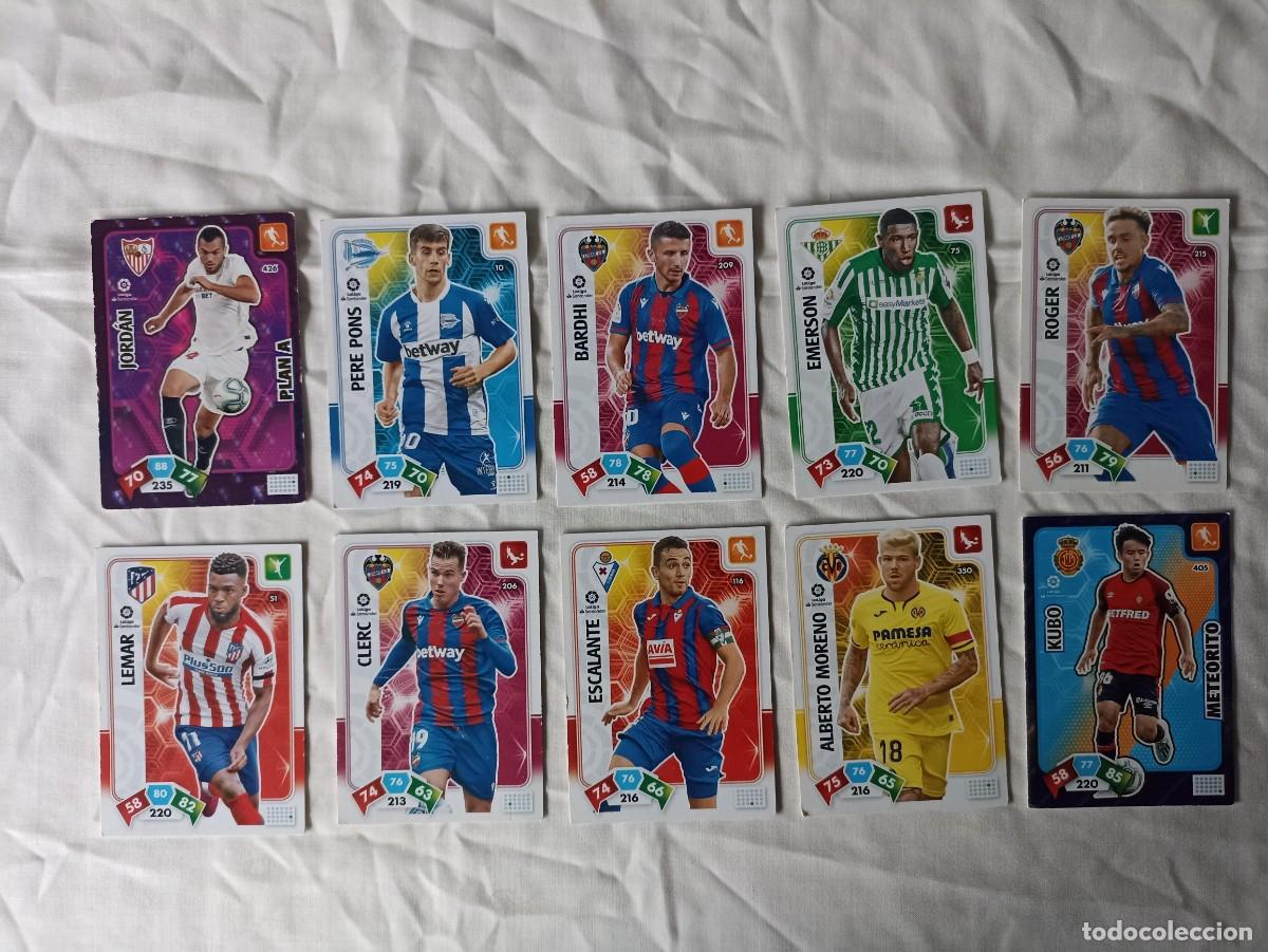 Fu&szlig;ball-Sticker: Lote 10 cromos f&uacute;tbol Liga Santander 2019-2020 Adrenalyn XL (D)