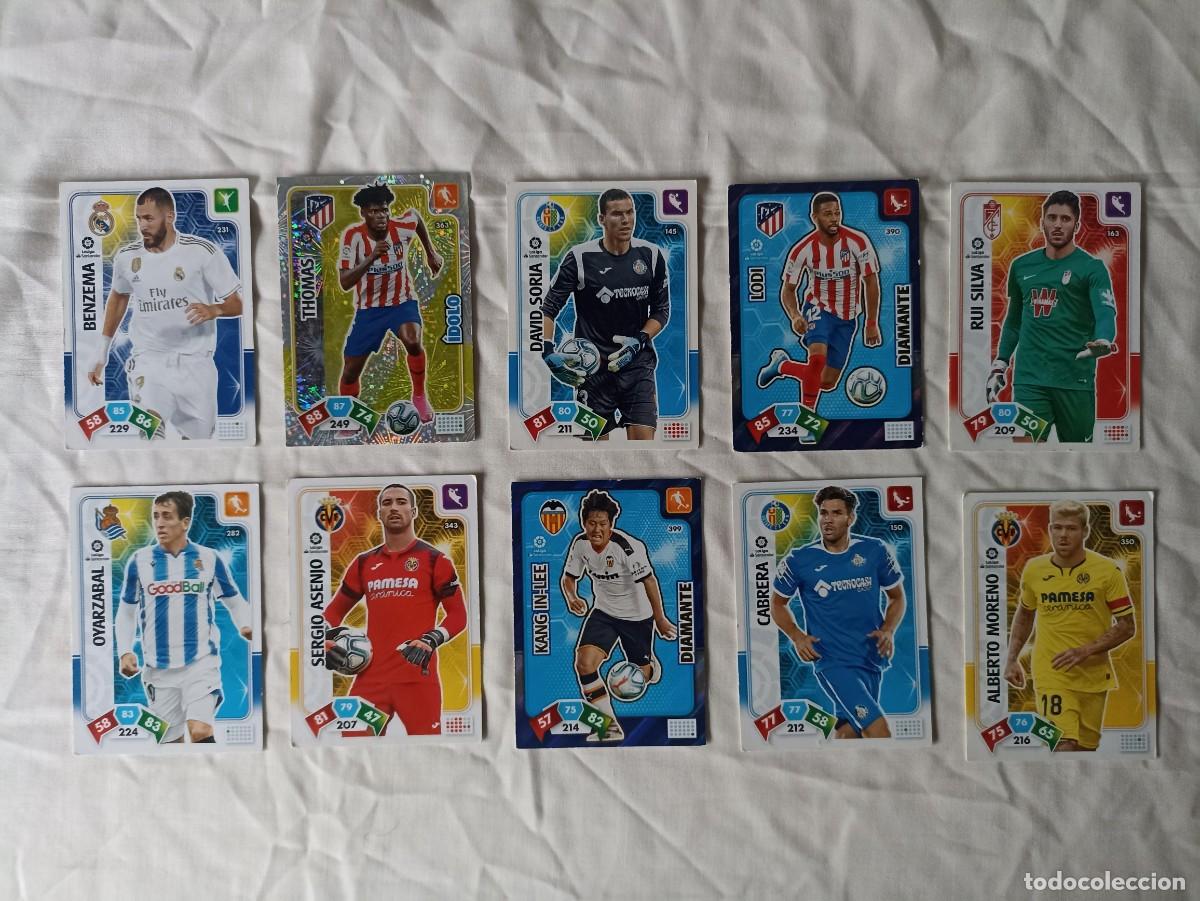 Football Stickers: Lote 10 cromos f&uacute;tbol Liga Santander 2019-2020 Adrenalyn XL (F)