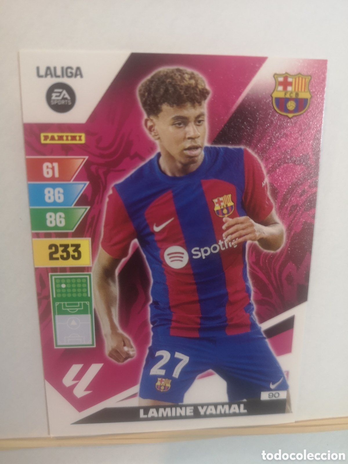 Cromos de F&uacute;tbol: Adrenalyn 2023 2024 LAMINE YAMAL 90 BARCELONA