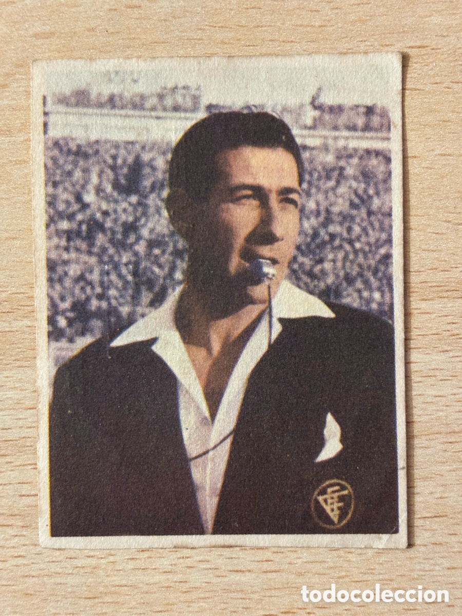 Fu&szlig;ball-Sticker: # 159 Blanco P&eacute;rez &Aacute;rbitro Colegiado F&uacute;tbol y ases en acci&oacute;n Ed. Triunfo 1959-60 sin pegar chocolate