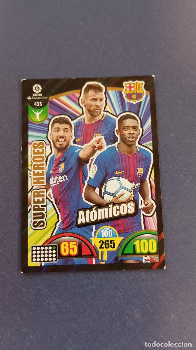 Cromos de f&uacute;tbol: SUPER HEROES BAR&Ccedil;A 17-18, messi - Foto 1