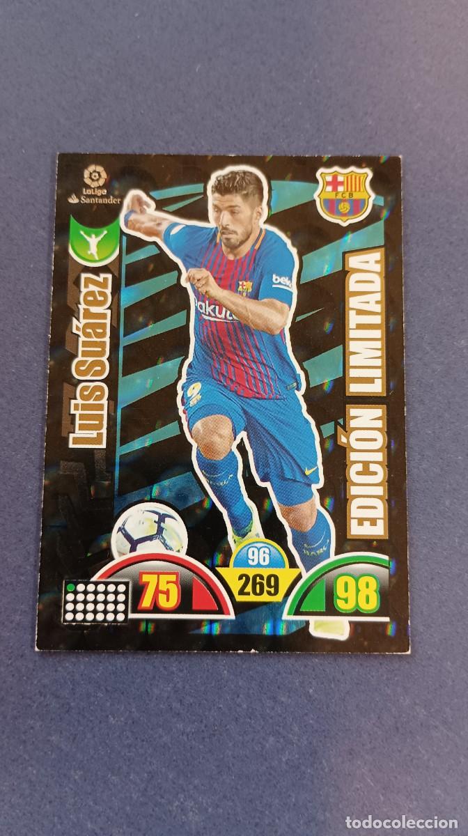 Cromos de f&uacute;tbol: LUIS SUAREZ EDICION LIMITADA 17-18 - Foto 1