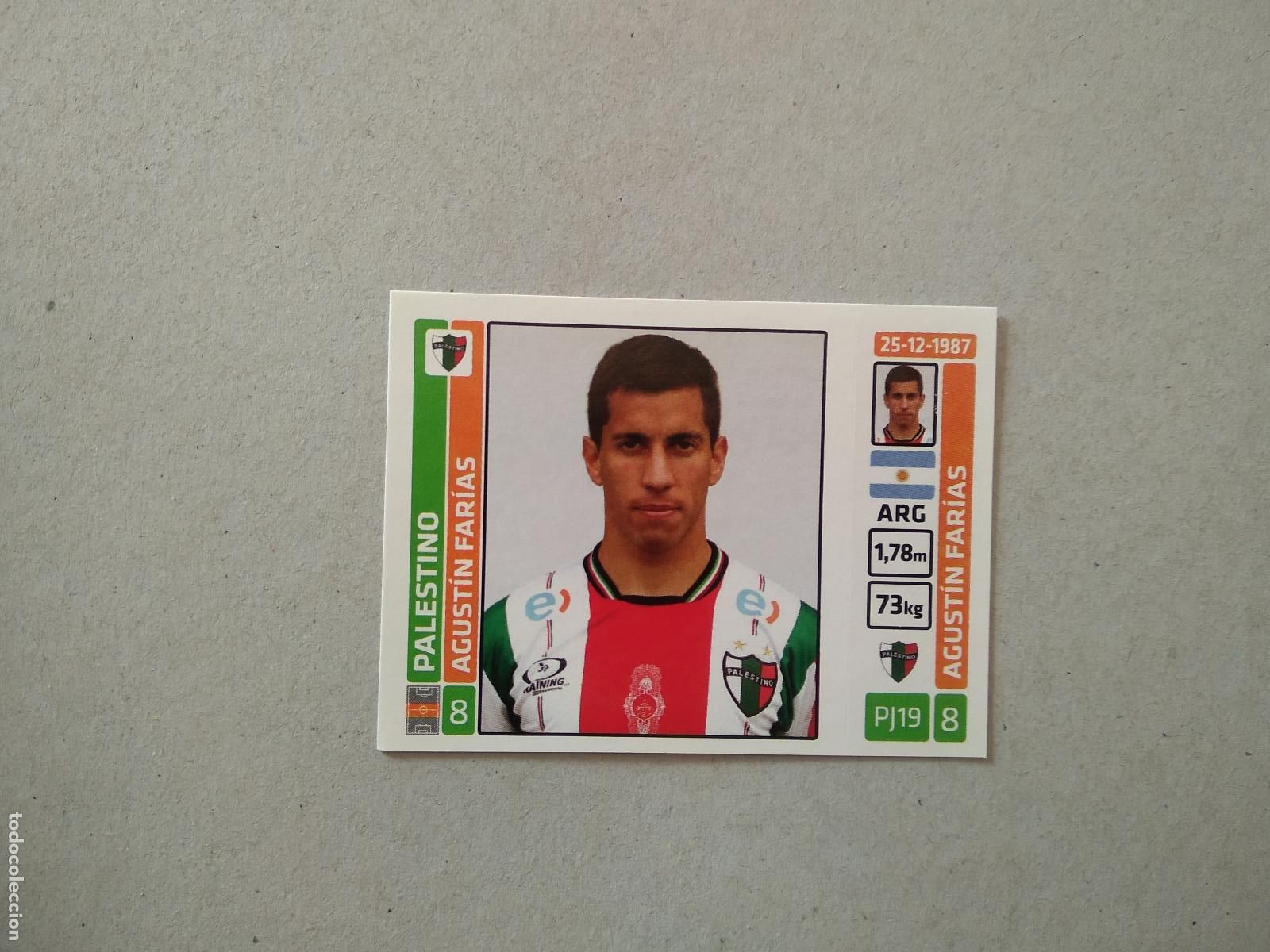 Cromos de F&uacute;tbol: 318 AGUSTIN FARIAS PALESTINO CROMO FUTBOL PANINI LIGA CHILE 2015 CAMPEONATO SCOTIABANK