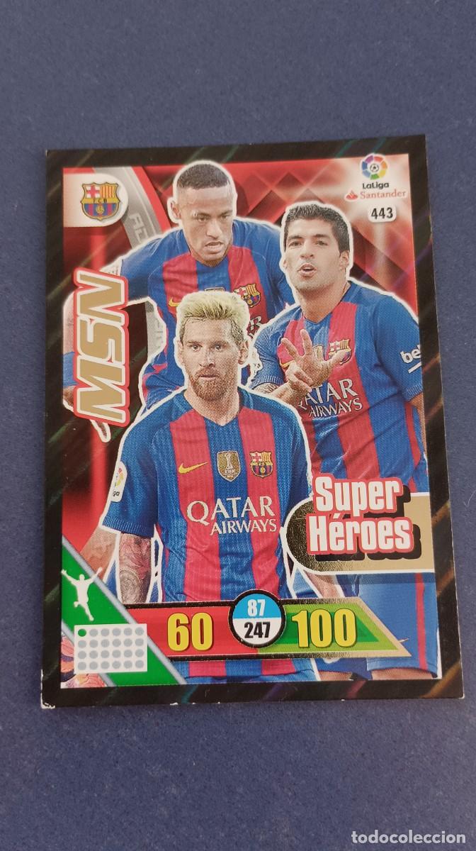 Cromos de f&uacute;tbol: messi SUPER HEROES BAR&Ccedil;A 16-17 - Foto 1
