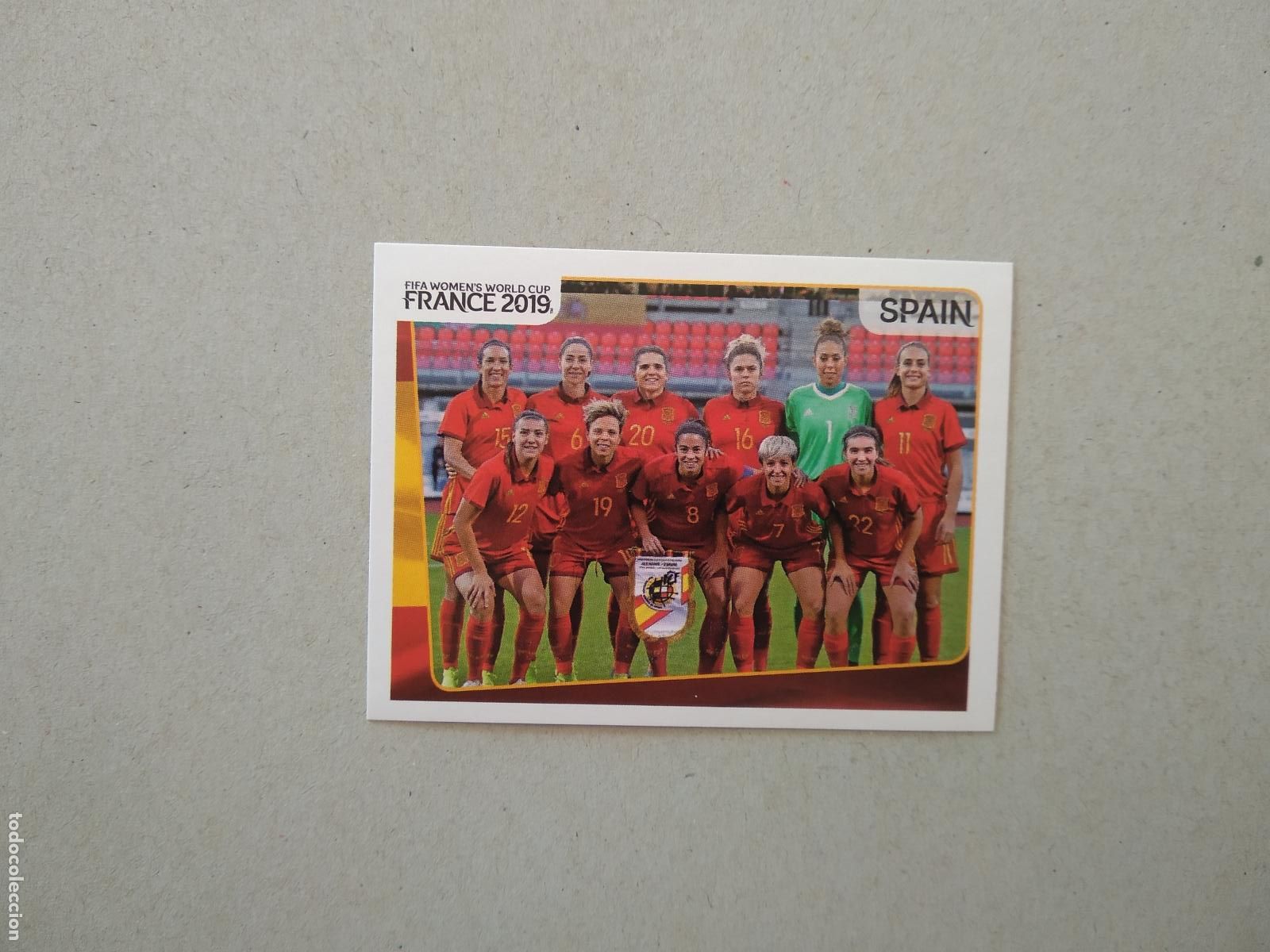 Cromos de F&uacute;tbol: 139 EQUIPO PLANTILLA ESPA&Ntilde;A CROMO FUTBOL FEMENINO PANINI MUNDIAL 2019 WORLD CUP WOMEN