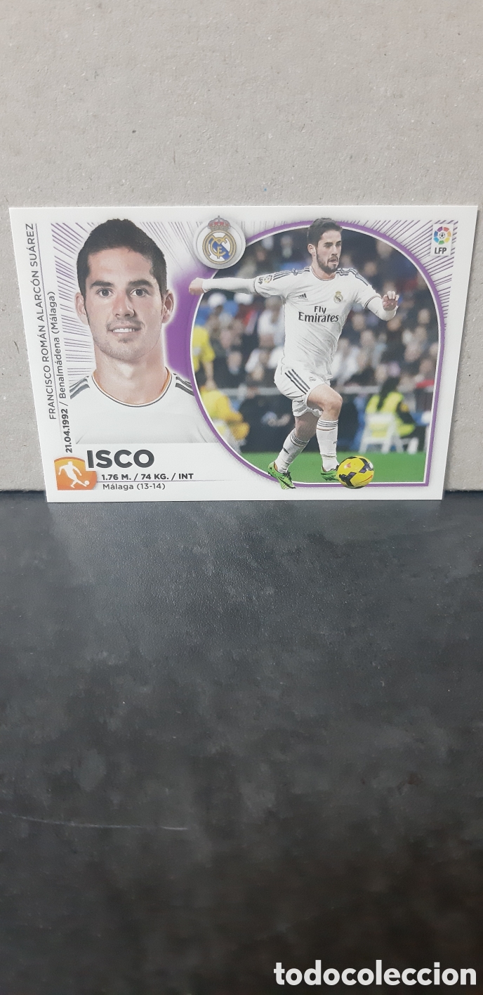 Cromos de f&uacute;tbol: LIGA ESTE PANINI 2014 2015 REAL MADRID N&ordm;15 ISCO &rdquo;NUEVO DE SOBRE&rdquo; FUTBOL LIGA 14 15