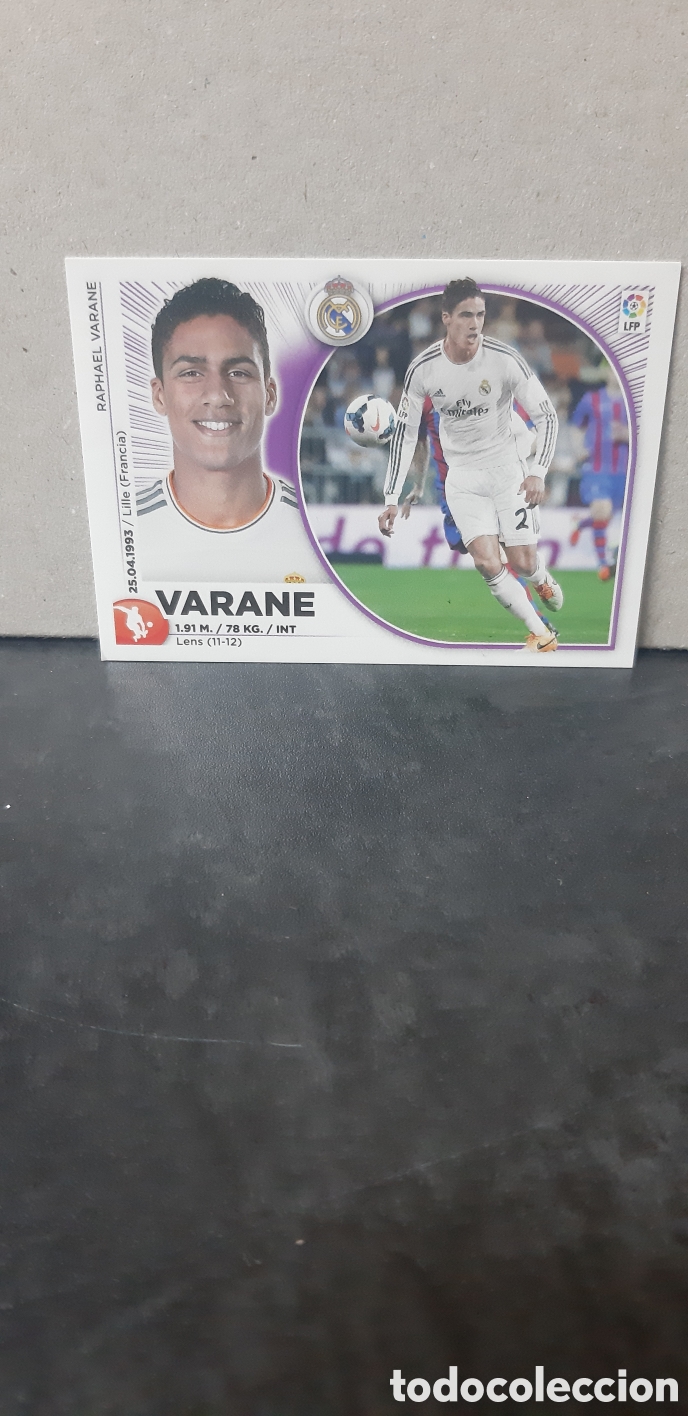 Fu&szlig;ball-Sticker: LIGA ESTE PANINI 2014 2015 REAL MADRID N&ordm;5 VARANE &rdquo;NUEVO DE SOBRE&rdquo; FUTBOL LIGA 14 15