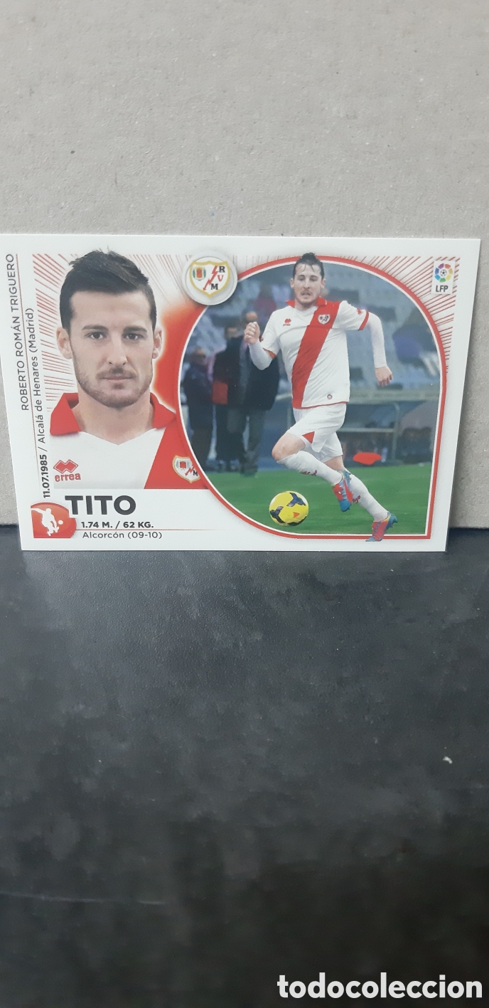 Cromos de F&uacute;tbol: LIGA ESTE PANINI 2014 2015 RAYO VALLECANO N&ordm;3 TITO &rdquo;NUEVO DE SOBRE&rdquo; FUTBOL LIGA 14 15