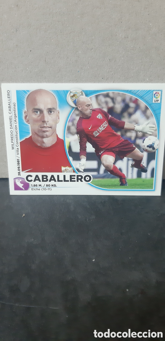 Cromos de F&uacute;tbol: LIGA ESTE PANINI 2014 2015 MALAGA N&ordm;1 CABALLERO &rdquo;NUEVO DE SOBRE&rdquo; FUTBOL LIGA 14 15