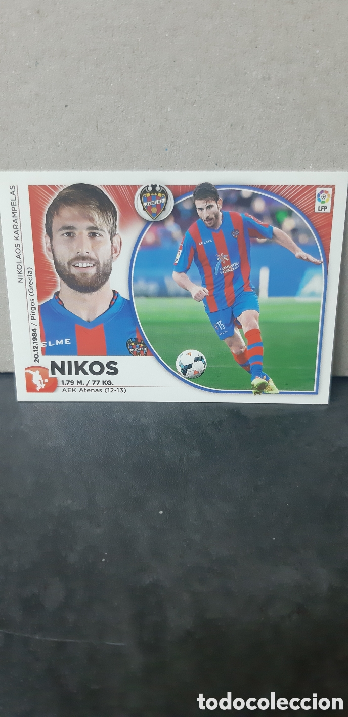 Cromos de Futebol: LIGA ESTE PANINI 2014 2015 LEVANTE N&ordm;8 NIKOS &rdquo;NUEVO DE SOBRE&rdquo; FUTBOL LIGA 14 15