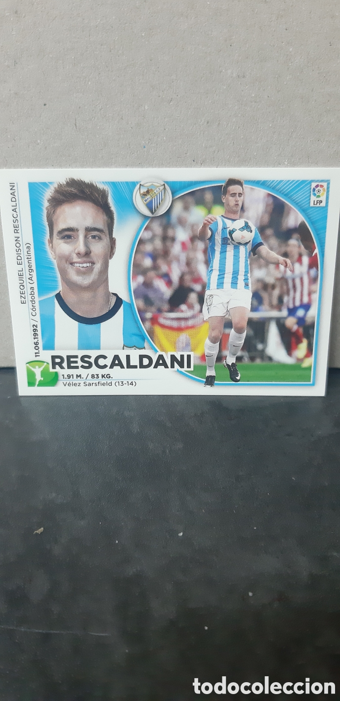 Fu&szlig;ball-Sticker: LIGA ESTE PANINI 2014 2015 MALAGA N&ordm;16 RESCALDANI &rdquo;NUEVO DE SOBRE&rdquo; FUTBOL LIGA 14 15