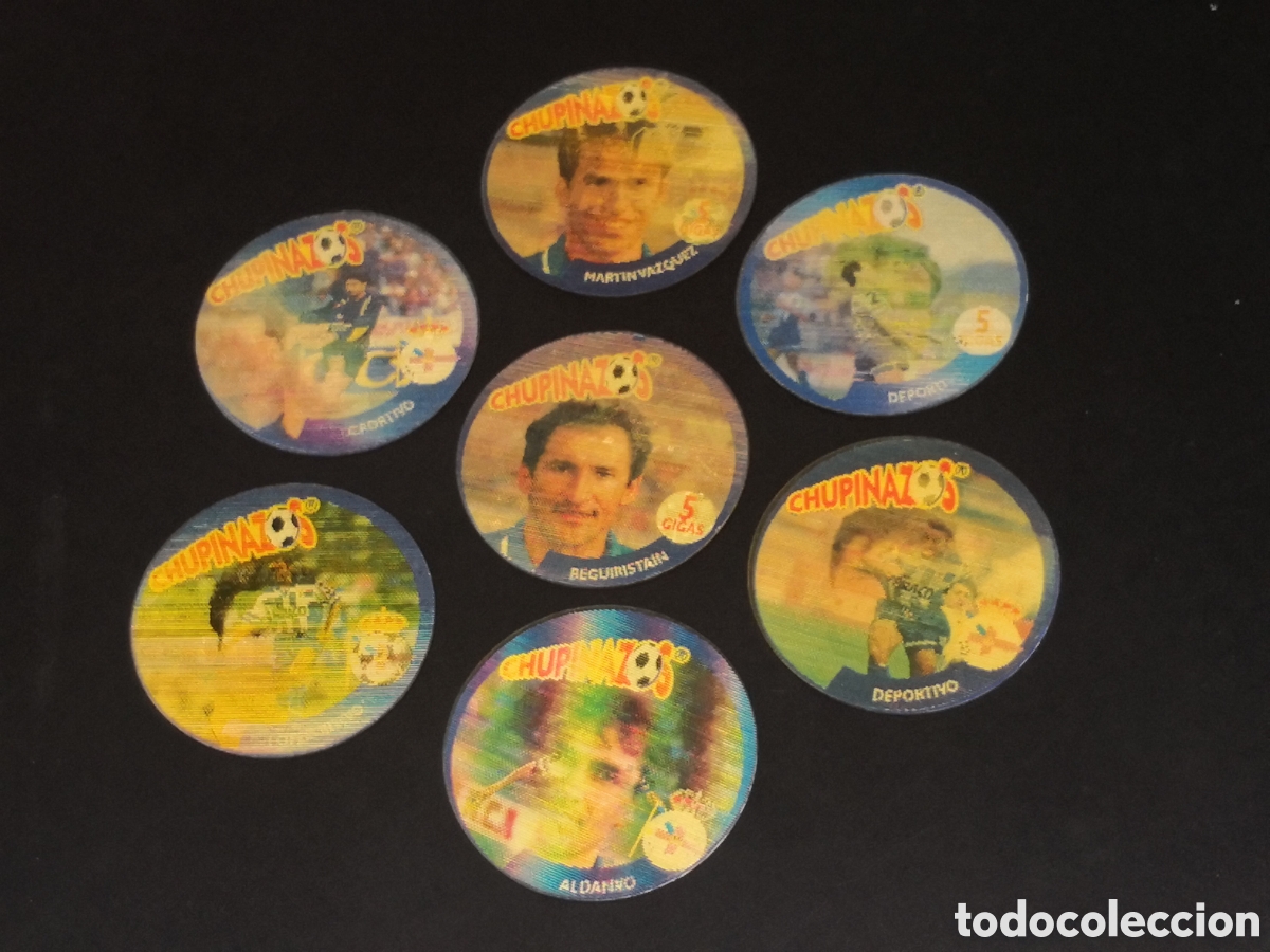 Cartes &agrave; collectionner de Football: 3D equipo completo lote DEPORTIVO CORU&Ntilde;A CHUPINAZOS LA VOZ DE GALICIA NO CROMOS CROMO 7 TAZOS TAZO