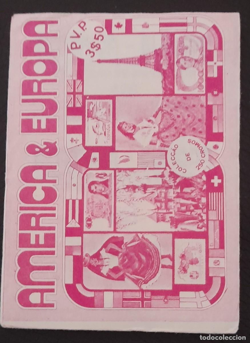 Fu&szlig;ball-Sticker: Sobre com cromos Am&eacute;rica/Europa-Portugal