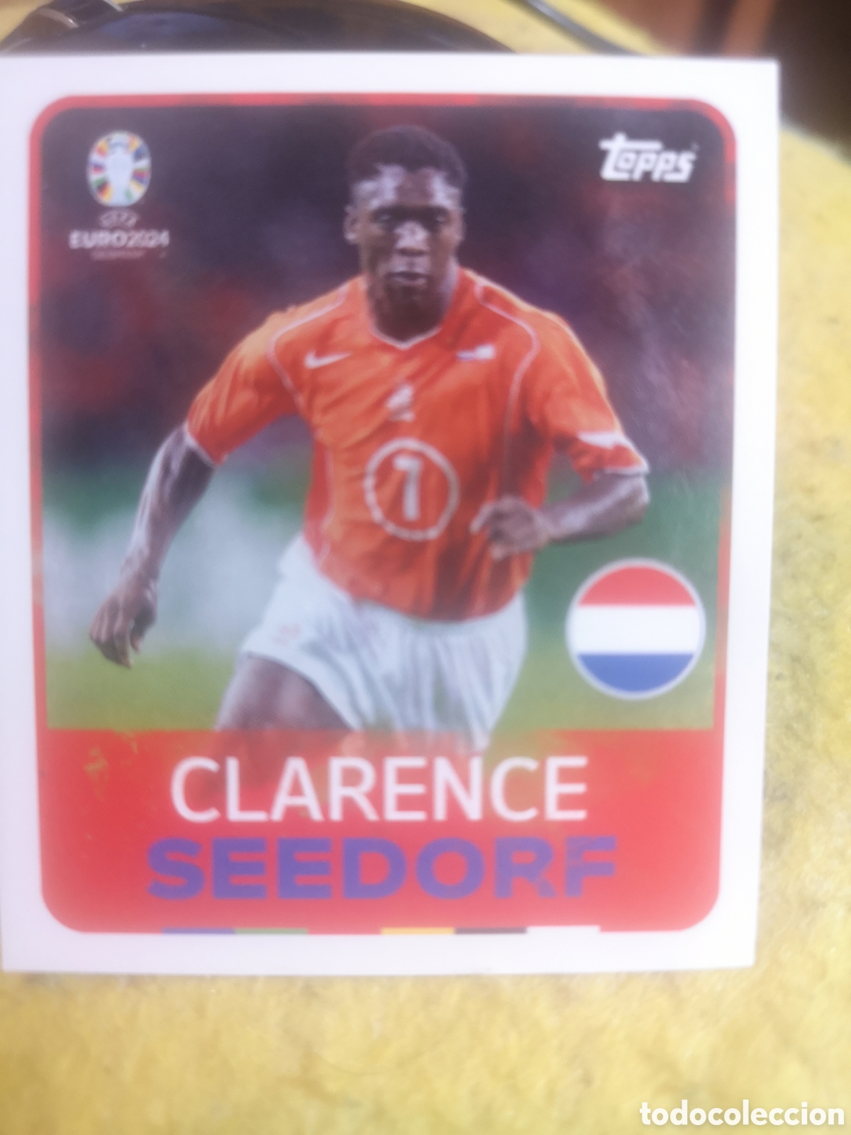 Cromos de f&uacute;tbol: STICKER TOPPS UEFA EURO 2024 CLARENCE SEEDORF - LEG 6
