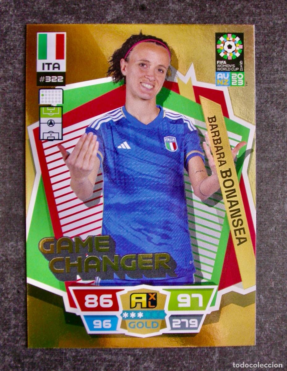 Cromos de f&uacute;tbol: 322 BARBARA BONANSEA / GAME CHANGER - GOLD / FIFA WOMEN'S WORLD CUP AU-NZ 2023/ ADRENALYN XL/ PANINI