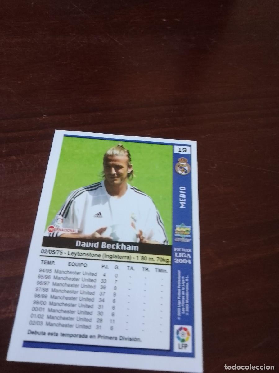 Cromos de f&uacute;tbol: Beckham David liga 2004 n 19 - Foto 2