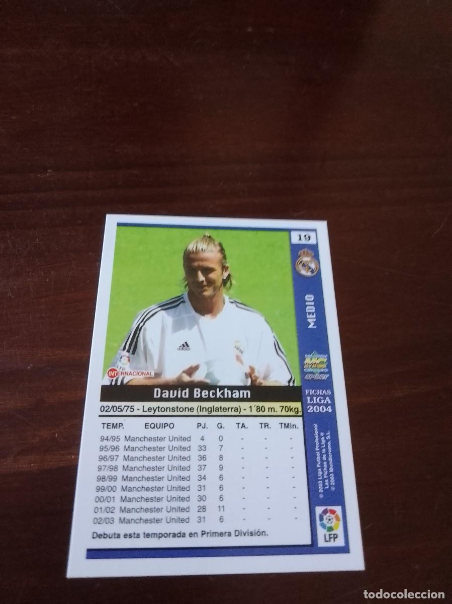 Cromos de f&uacute;tbol: Beckham David liga 2004 n 19 - Foto 2