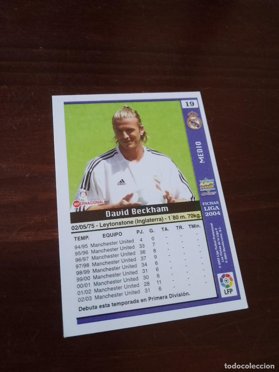 Cromos de f&uacute;tbol: Beckham David liga 2004 n 19 - Foto 2