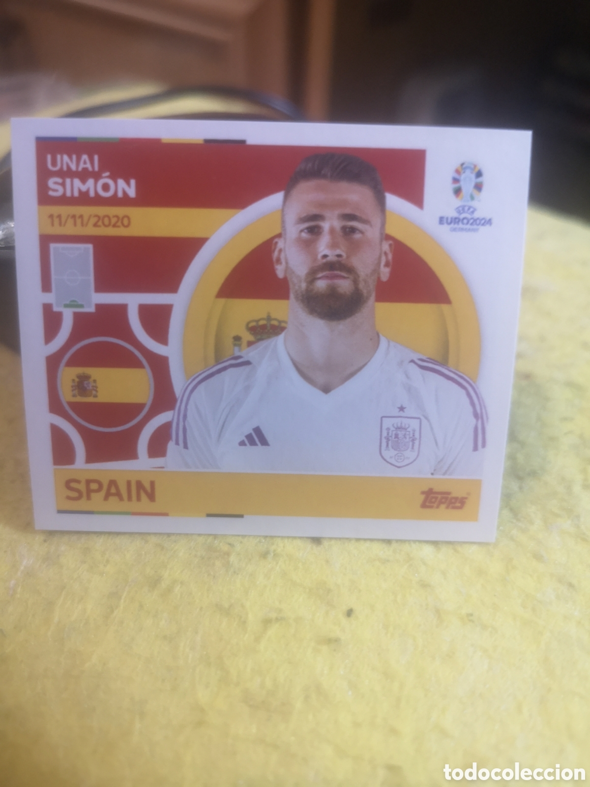 Cromos de F&uacute;tbol: STICKER TOPPS UEFA EURO 2024 GERMANY UNAI SIMON - ESP 4