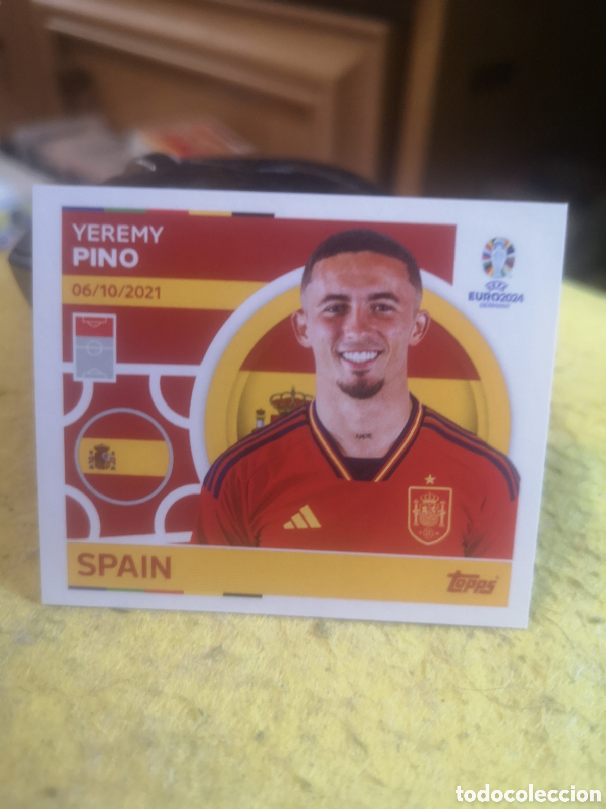 Cromos de F&uacute;tbol: STICKER TOPPS UEFA EURO 2024 YEREMI PINO - ESP 18