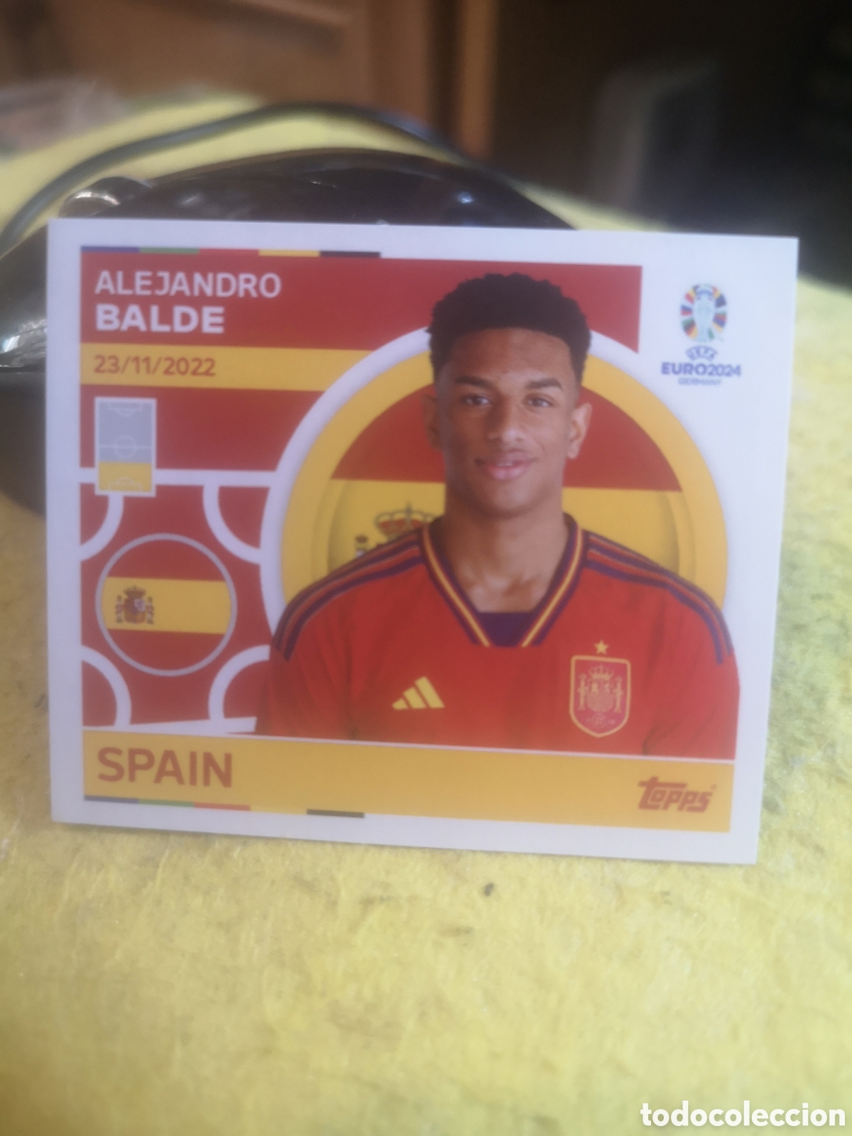 Cromos de F&uacute;tbol: STICKER TOPPS UEFA EURO 2024 ALEJANDRO BALDE - ESP 7
