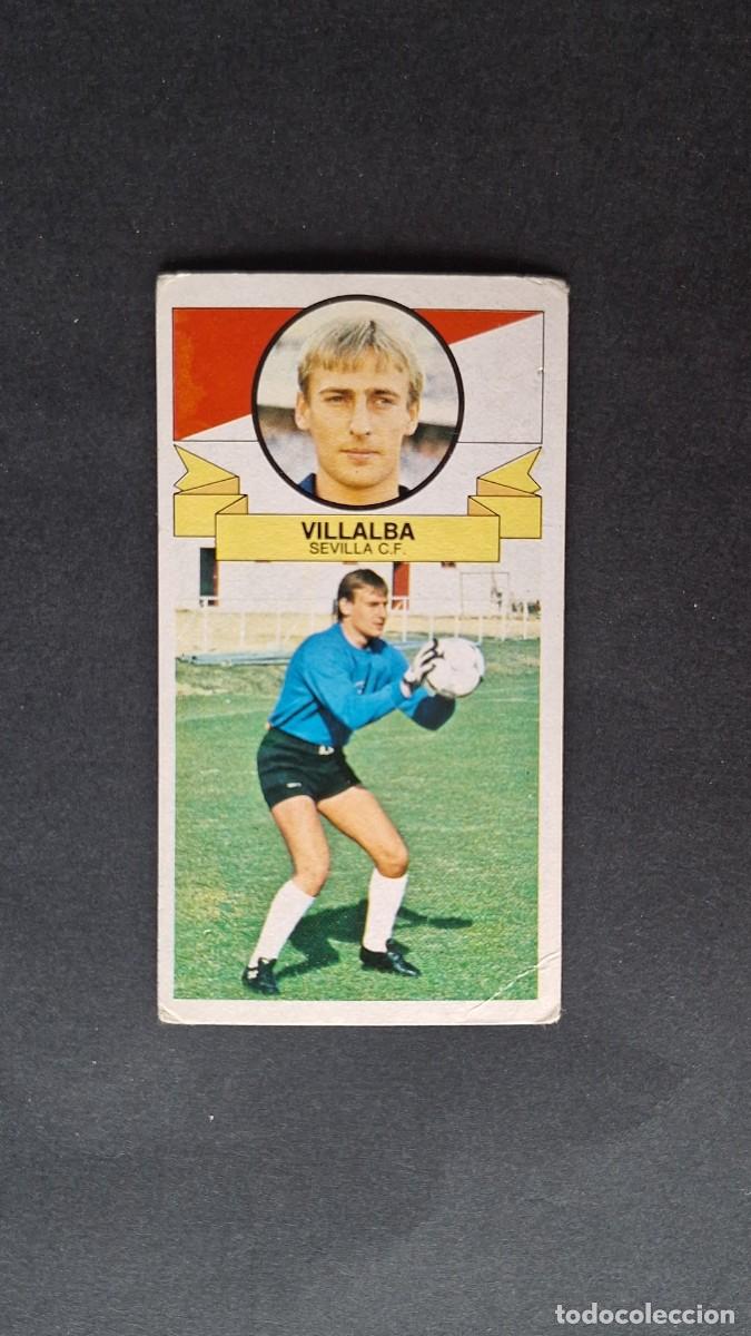Fu&szlig;ball-Sticker: VILLALBA SEVILLA C. F. LIGA ESTE 1985/86 85 86 NUNCA PEGADO SIN PEGAR