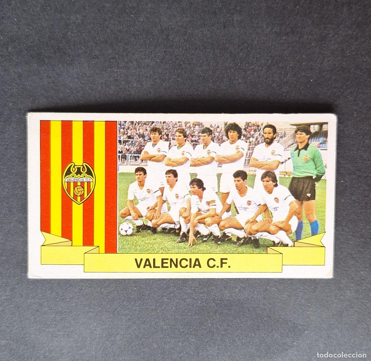 Fu&szlig;ball-Sticker: VALENCIA C. F. ALINEACION LIGA ESTE 1985/86 85 86 NUNCA PEGADO SIN PEGAR
