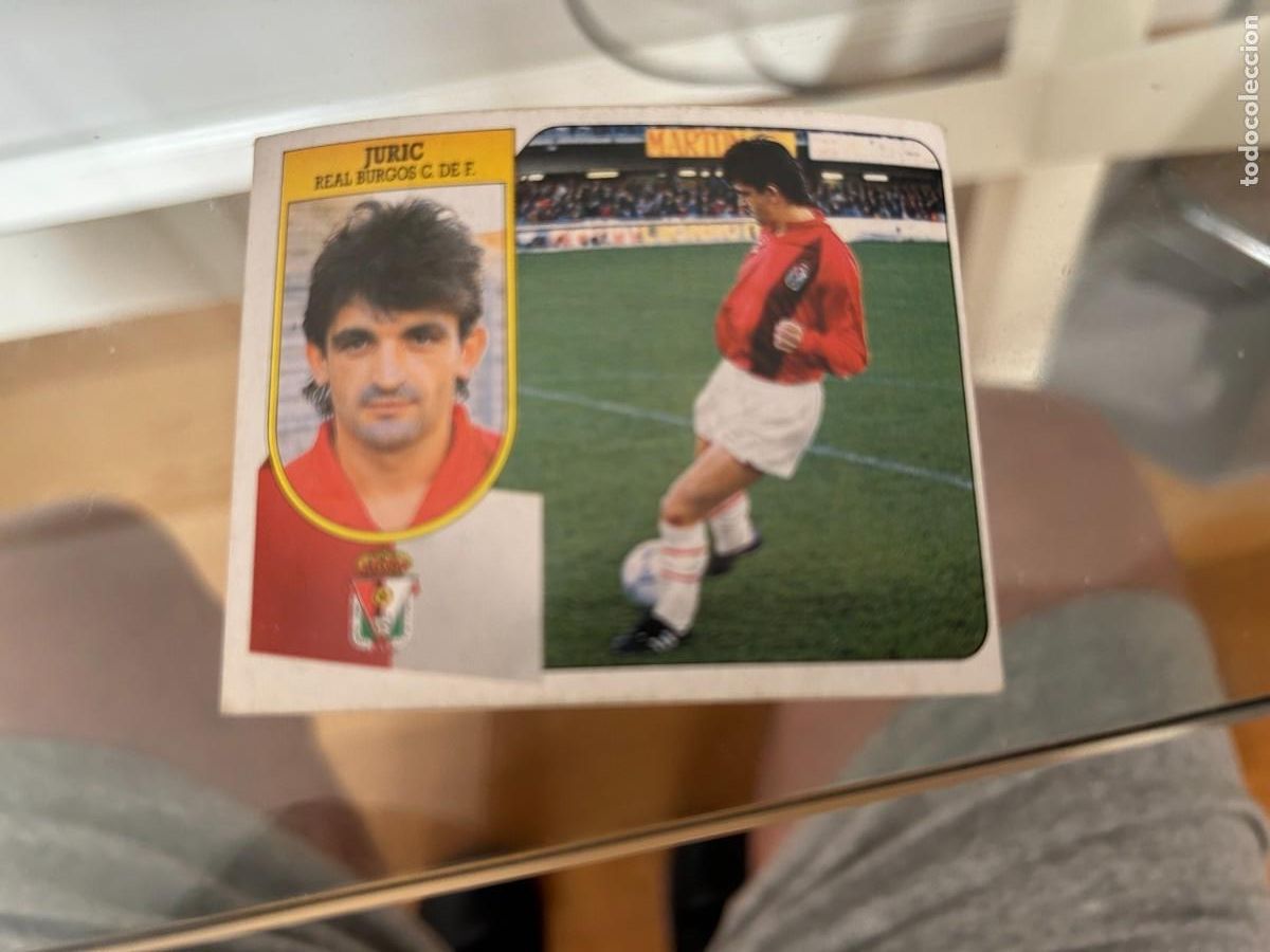 Cromos de f&uacute;tbol: este 91 92 juric burgos - Foto 1