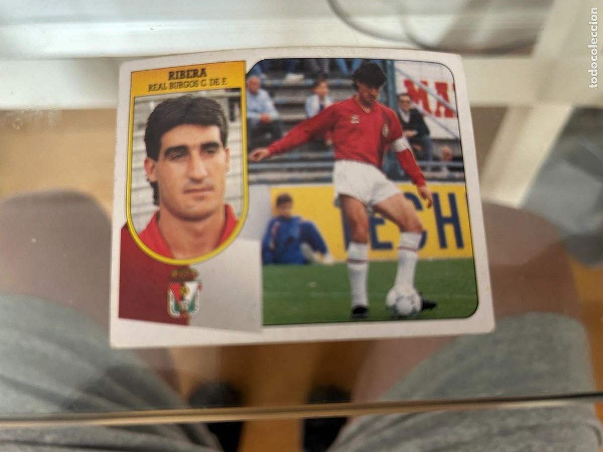 Cromos de f&uacute;tbol: este 91 92 ribera burgos - Foto 1