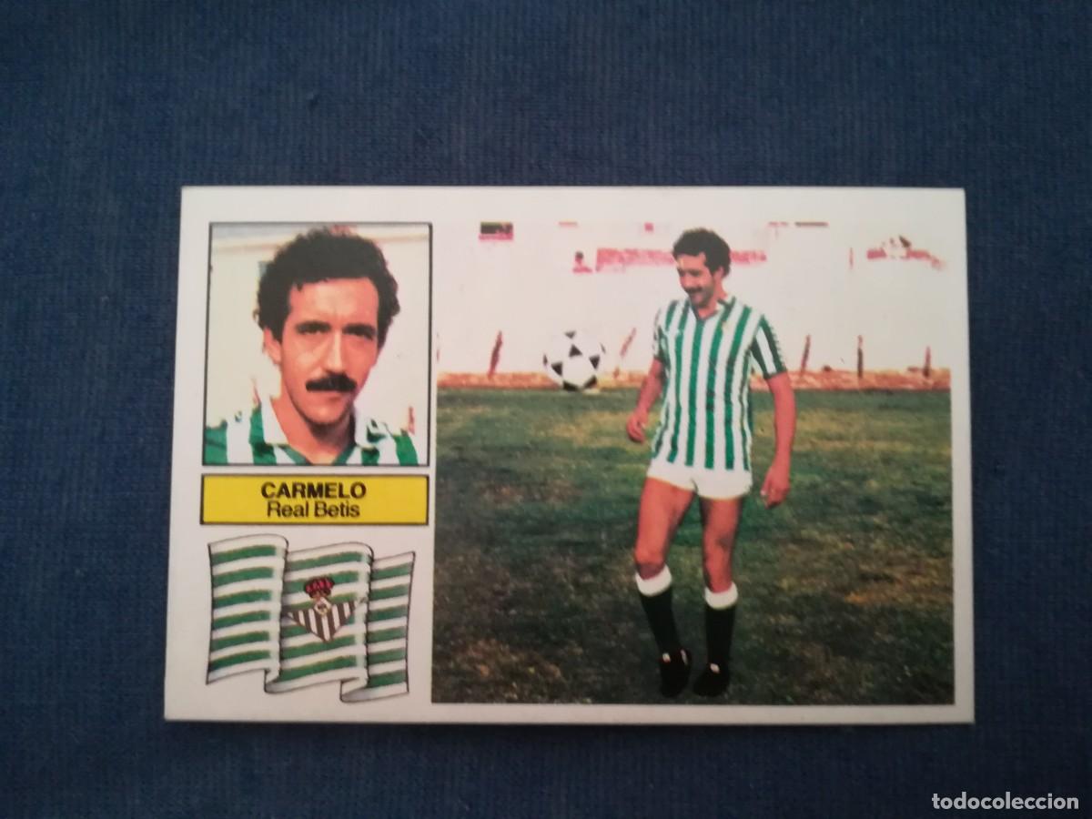Figurine di Calcio: CROMO FUTBOL LIGA ESTE 82 83 NUNCA PEGADO REAL BETIS CARMELO