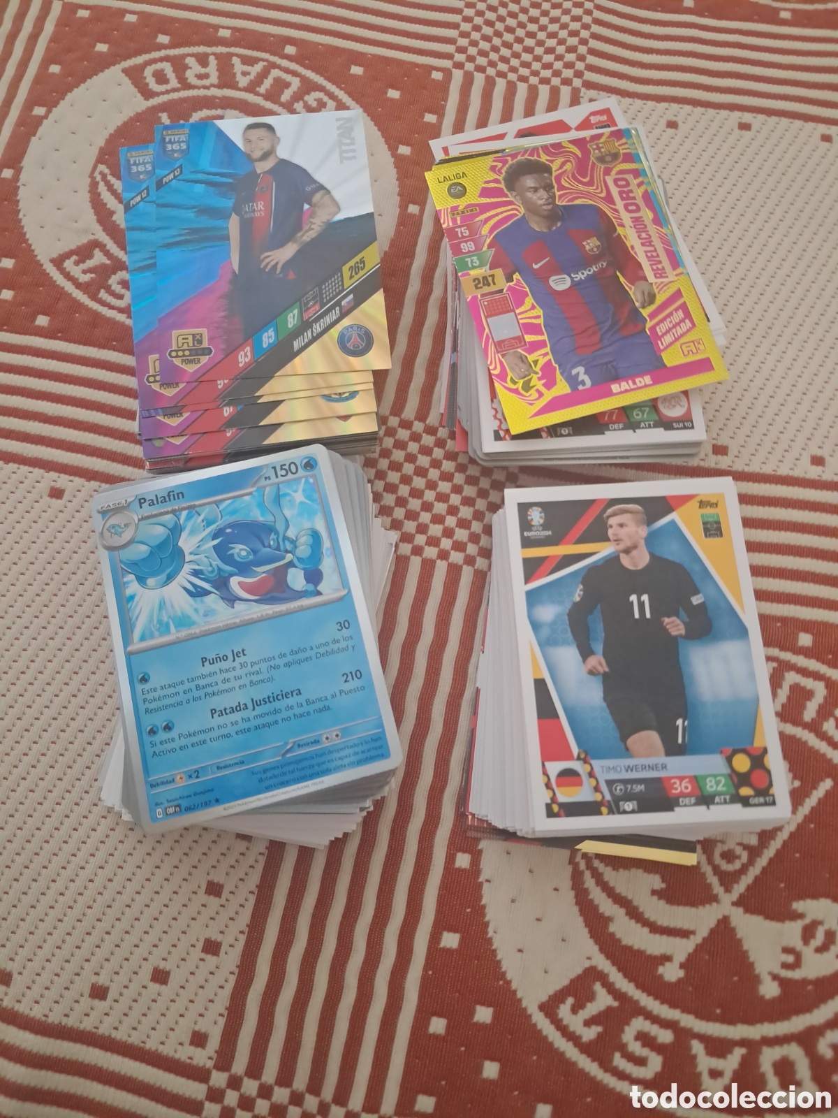 Cromos de f&uacute;tbol: LOTE (99) 400 CARTAS FUTBOL/POKEMON