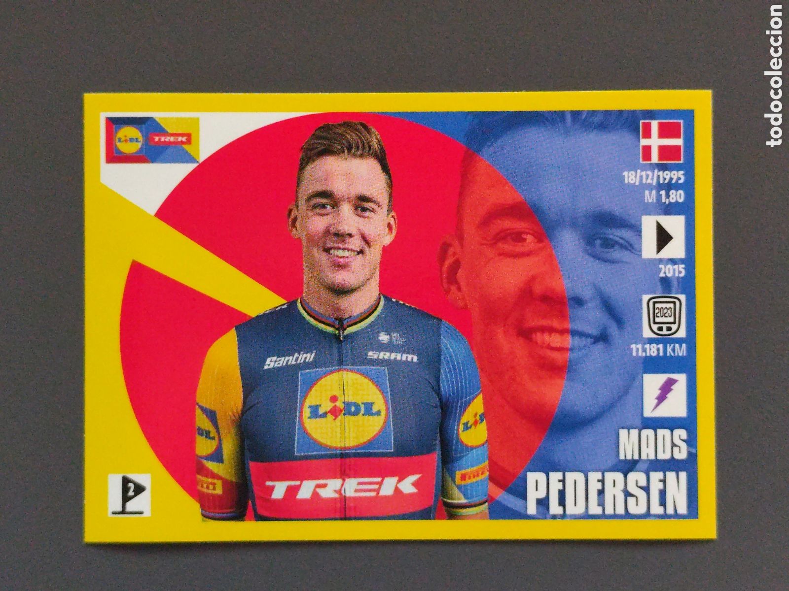 Cromos de f&uacute;tbol: Panini Tour De France 2024 Mads Pedersen # 195 LIDL