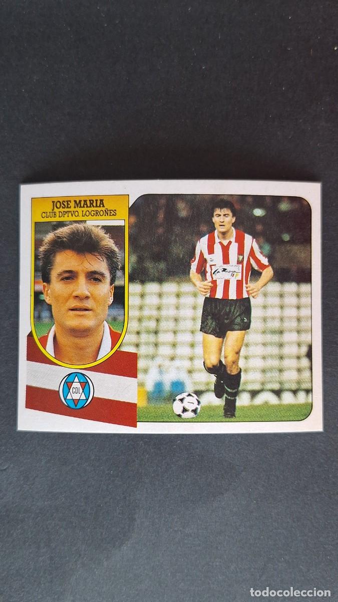 Fu&szlig;ball-Sticker: JOSE MARIA C. D. LOGRO&Ntilde;ES LIGA ESTE 1991/92 91 92 DESPEGADO