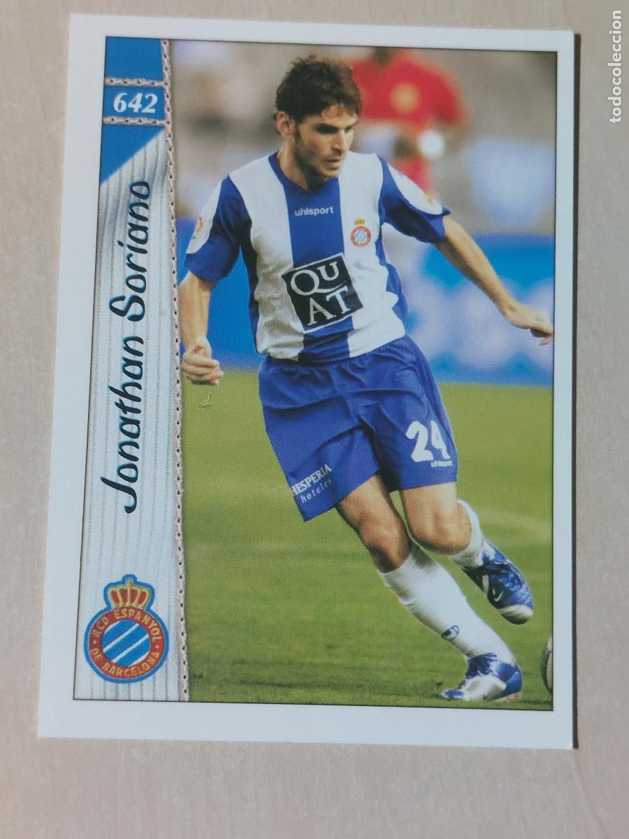 Fu&szlig;ball-Sticker: N&ordm; 642 JONATHAN SORIANO - MUNDICROMO - LAS FICHAS DE LA LIGA 2007 - ULTIMO FICHAJE ++