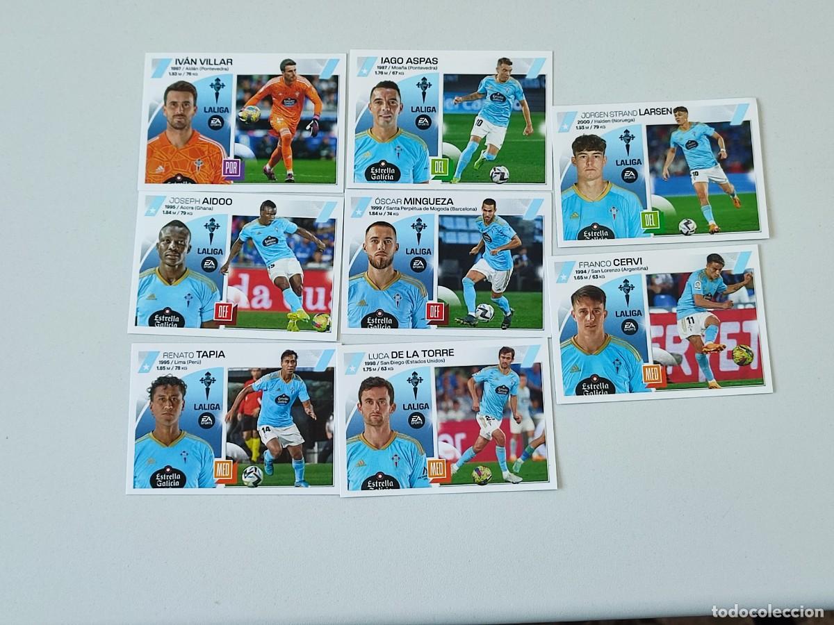 Cromos de f&uacute;tbol: LIGA ESTE PANINI 23 24 2023 2024 LOTE EQUIPO CELTA VIGO S1 SIN PEGAR