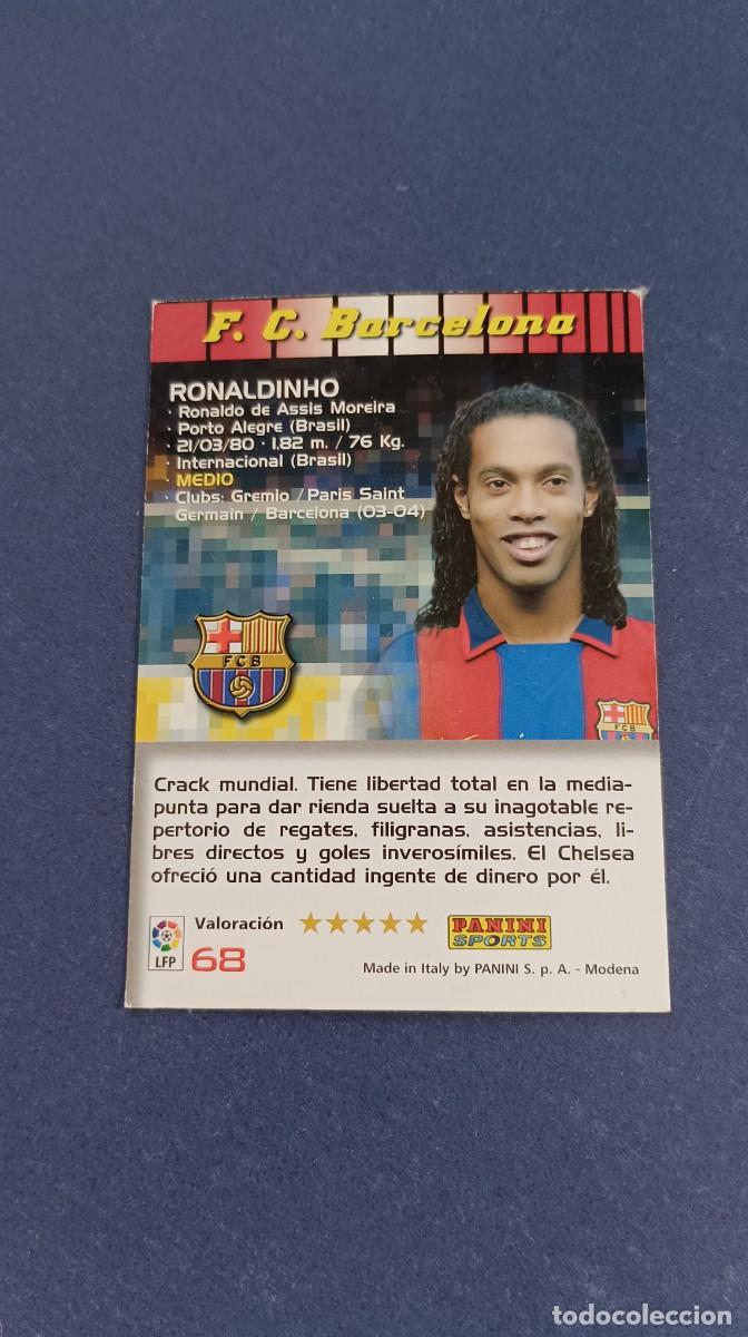 Cromos de f&uacute;tbol: RONALDINHO MEGA CRACKS PANINI 04-05 - Foto 2