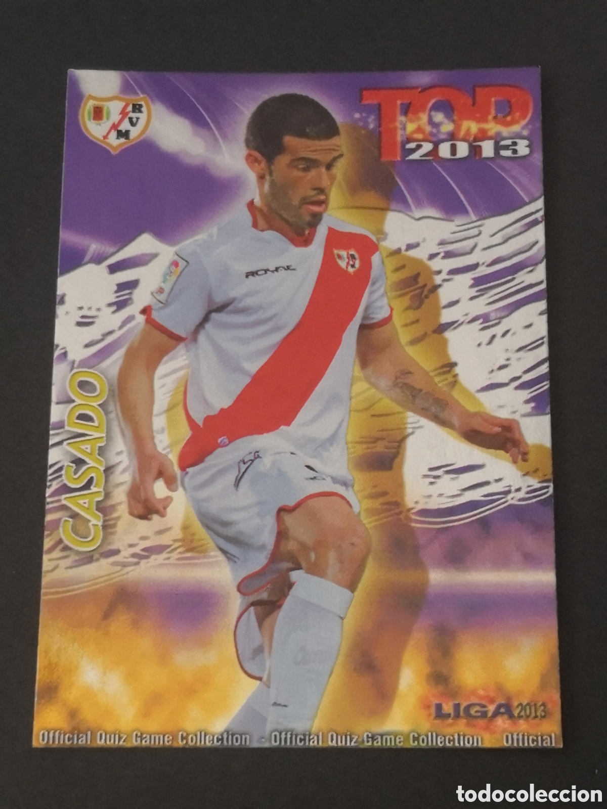 Cromos de f&uacute;tbol: 584 morado CASADO RAYO VALLECANO - Foto 1