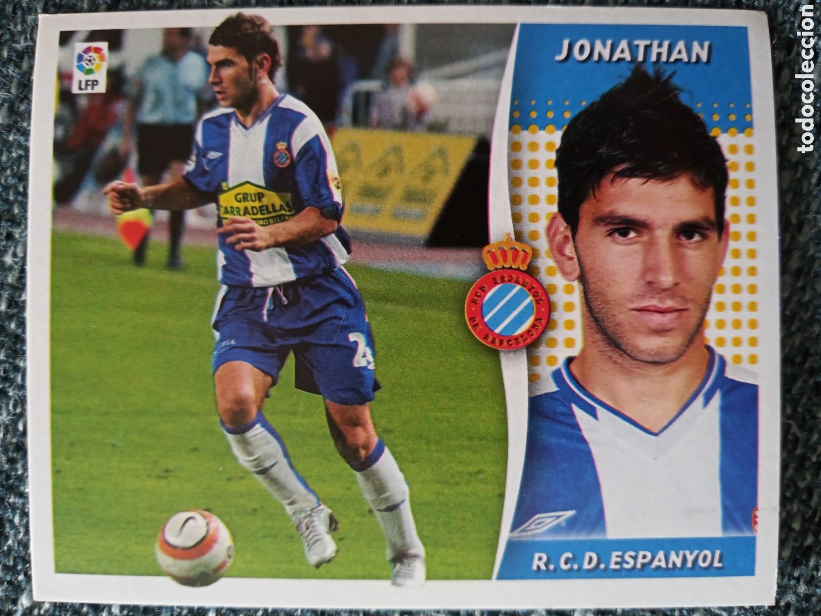 Cromos de f&uacute;tbol: CROMO JONATHAN. RCD ESPANYOL. COLECCIONES ESTE 06-07 - Foto 1