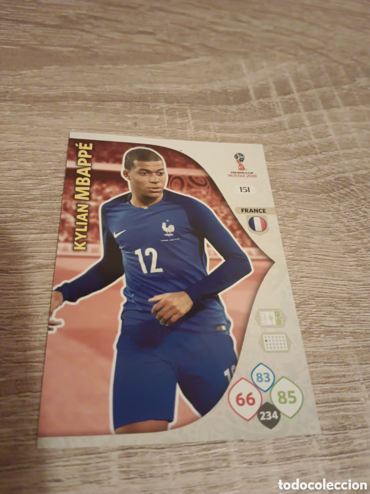 Cromos de F&uacute;tbol: Panini Adrenalyn mundial Rusia 2018 151 Rookie Kylian Mbappe