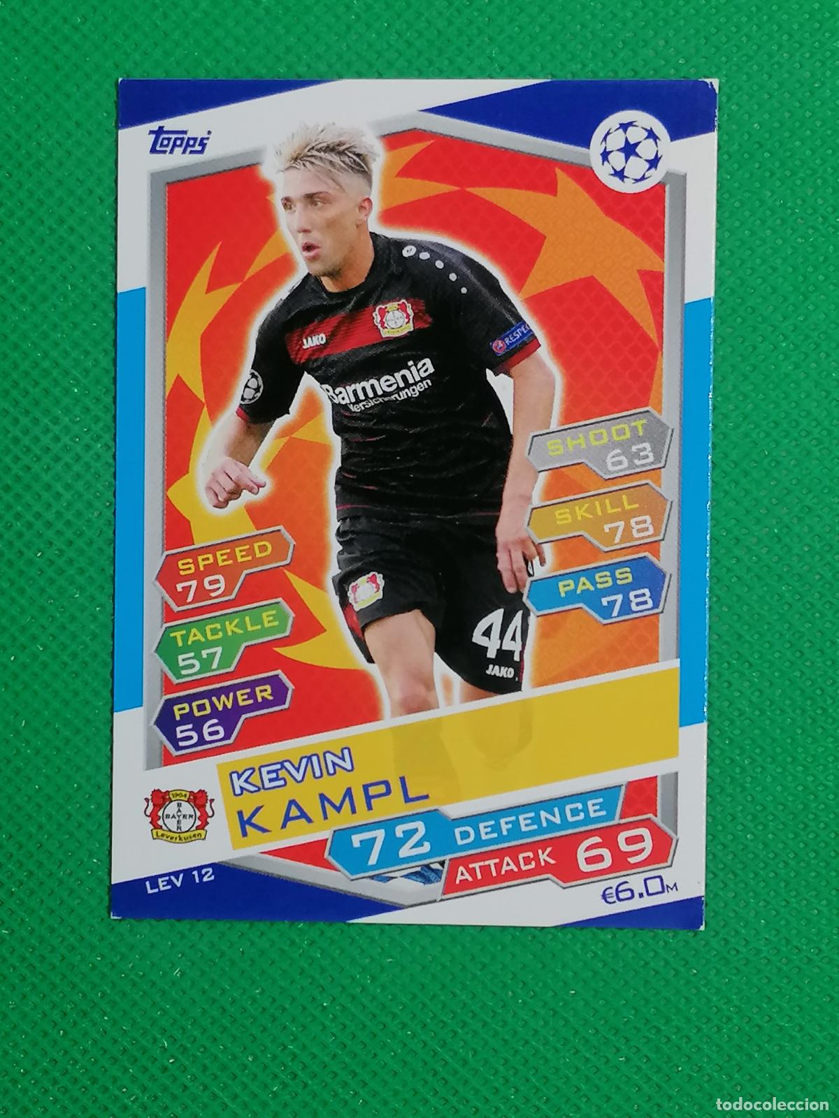 Cromos de f&uacute;tbol: LEV 12 LEV12 KEVIN KAMPL LEVERKUSEN ⚽ TOPPS MATCH ATTAX CHAMPIONS 16 17 2016 2017 ⚽